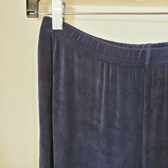 MP Vintage 90's Navy Blue Slinky Stretchy Comfy Pants - Picture 4 of 5